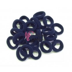 Elastice pentru codite Cod EL033DD set 25 bucati Albastru indigo